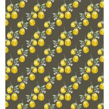 Lemon Branches Growth Duvet Cover Set