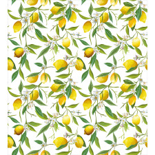 Lemon Woody Romantic Duvet Cover Set