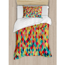 Triangles Fractal Aztec Duvet Cover Set