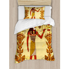 Egyptian Hieroglyph Myth Duvet Cover Set