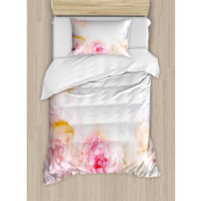 Pale Pink Roses Duvet Cover Set