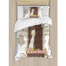 Cartoon Pet Cat Animal Duvet Cover Set