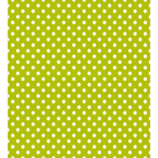 Lime Vintage Polka Dots Duvet Cover Set