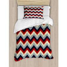 Retro Abstract Stripes Duvet Cover Set