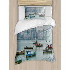 Fishing Boats Panama Duvet Cover Set