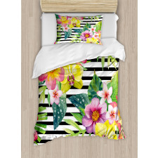 Various Flowers Bouquet Duvet Cover Set