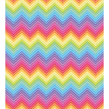 Colorful Vivid Chevron Duvet Cover Set