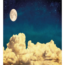 Stars Full Moon Cloud Duvet Cover Set