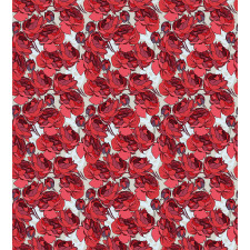 Vibrant Roses Bouquet Duvet Cover Set