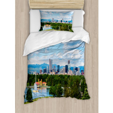 Sunny City Park at Denver Duvet Cover Set