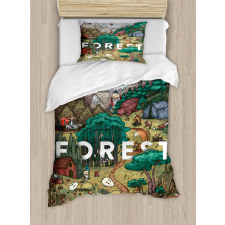 Mountain Range Valley Duvet Cover Set