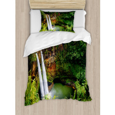 Twin Waterfalls Hawai Duvet Cover Set