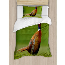 Pheasant Long Tail Meadow Duvet Cover Set