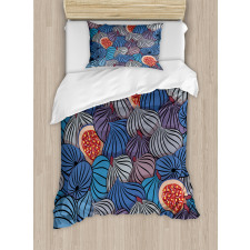 Fig Fruits Pattern Spring Duvet Cover Set