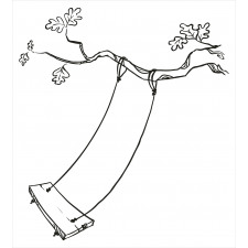 Sketchy Tree Swing Joy Duvet Cover Set