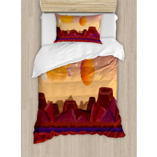 Planetary Graphic Duvet Cover Set