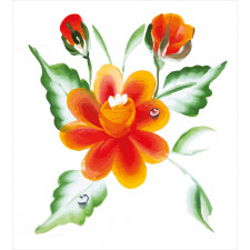 Daffodils in Watercolors Duvet Cover Set