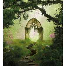 Fantasy Gate in Forest Duvet Cover Set