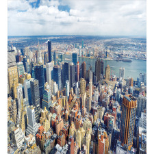 Manhattan USA Aerial View Duvet Cover Set