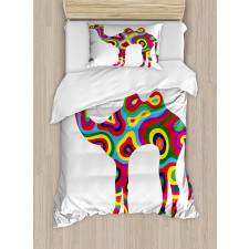 Abstract Camel Duvet Cover Set