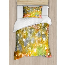 Xmas Grunge Stars Duvet Cover Set