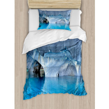 Marble Caves Lake in Chile Duvet Cover Set