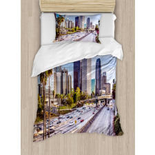 Downtown Los Angeles USA Duvet Cover Set