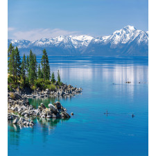 Blue Water Lake Tahoe Duvet Cover Set