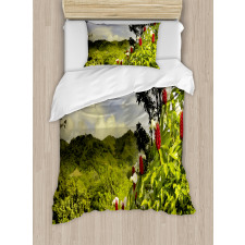 Rural Scenery Costa Rica Duvet Cover Set