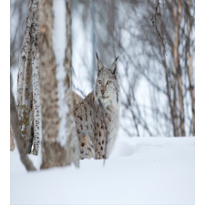 European Lynx Wilderness Duvet Cover Set