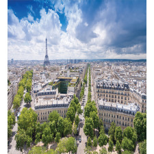 Aerial View Paris Duvet Cover Set