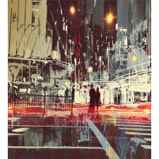 Gloomy City Streets Duvet Cover Set