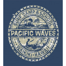 Pacific Waves Surf Camp Duvet Cover Set