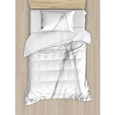 Princess Sketchy Bride Duvet Cover Set