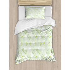 Swirls Floral Branches Duvet Cover Set