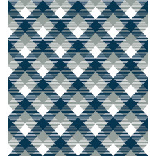 Checkered Tartan Shape Duvet Cover Set