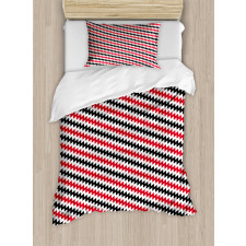 Zigzag Chevron Lines Duvet Cover Set