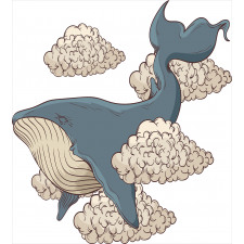 Sky Clouds Animal Fish Duvet Cover Set