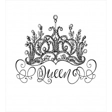 Crown Lettering Baroque Duvet Cover Set