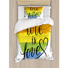Love is Love Art LGBT Duvet Cover Set