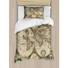 Antique Vintage Art Duvet Cover Set