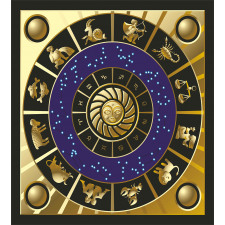 Zodiac Horoscope Art Duvet Cover Set
