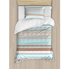 Horizontal Stripes Lines Duvet Cover Set