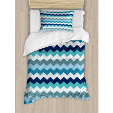 Retro Zig Zag Stripes Duvet Cover Set