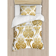 Ombre Abstract Floral Duvet Cover Set