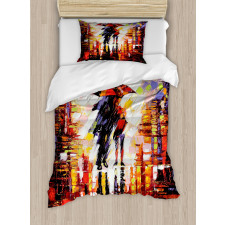 Romantic Painting Couple Duvet Cover Set