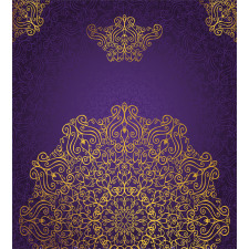 Ornate Swirl Motif Duvet Cover Set