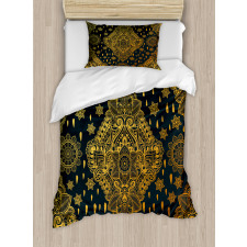 Boho Paisley Folklore Duvet Cover Set