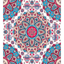 Oriental Style Floral Retro Duvet Cover Set