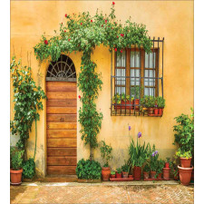 Plants and House Door Duvet Cover Set